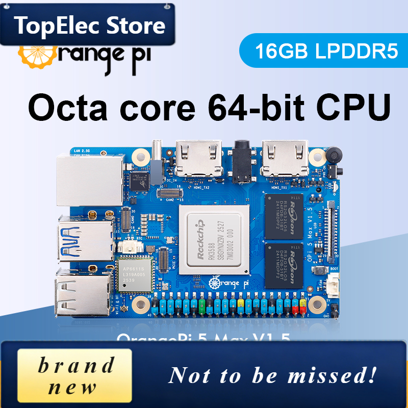 TopElec Orange Pi 5 Max 16GB V - огляд і ціна Rk3588 Mini Pc Board
